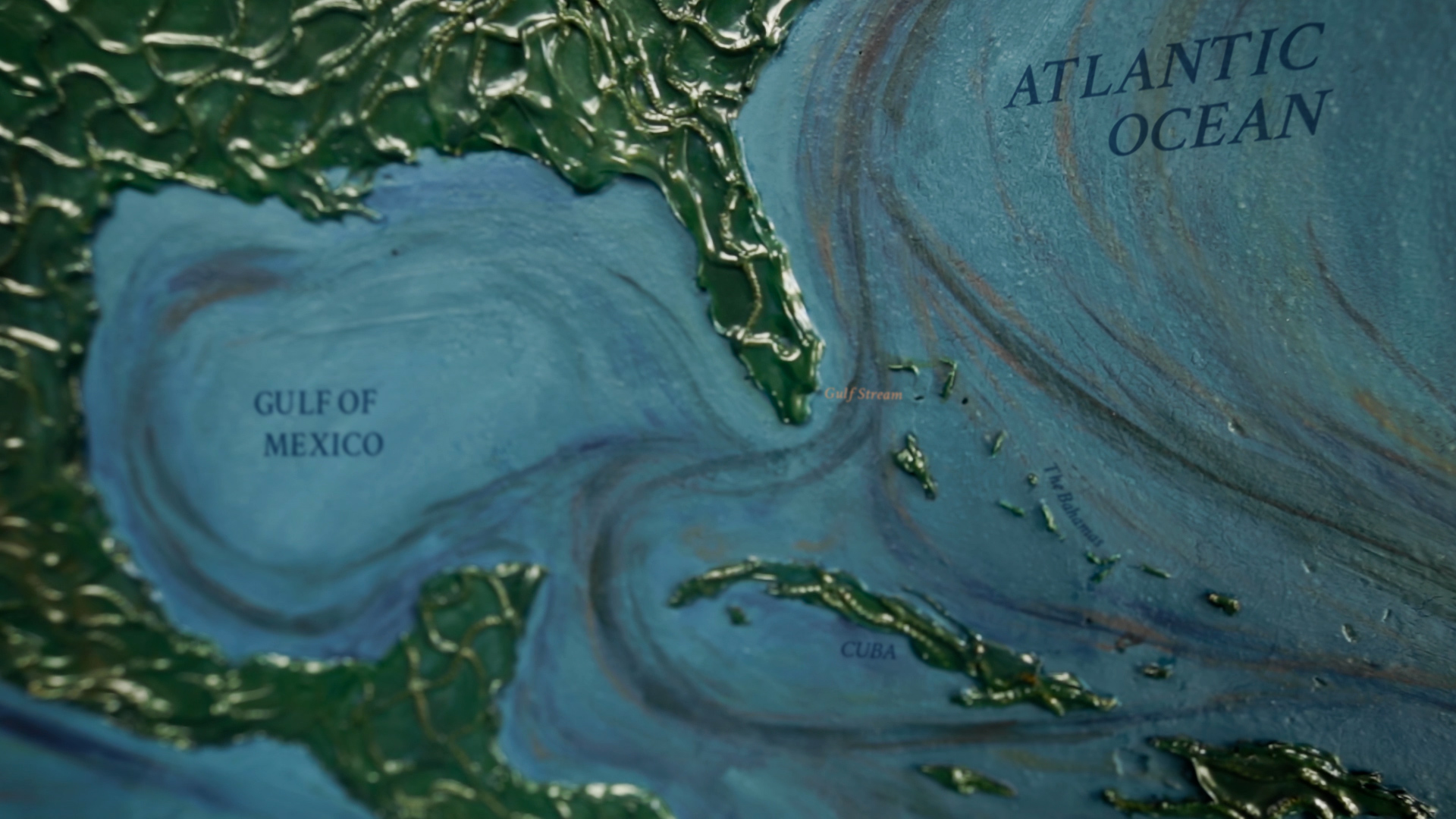 Map of the Gulf Coast - movie still from Jojo's Circus.